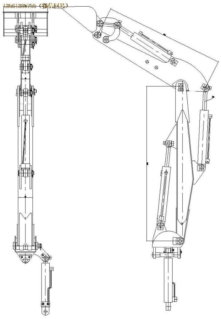 煤礦清倉機(jī)雙臂挖料裝置
