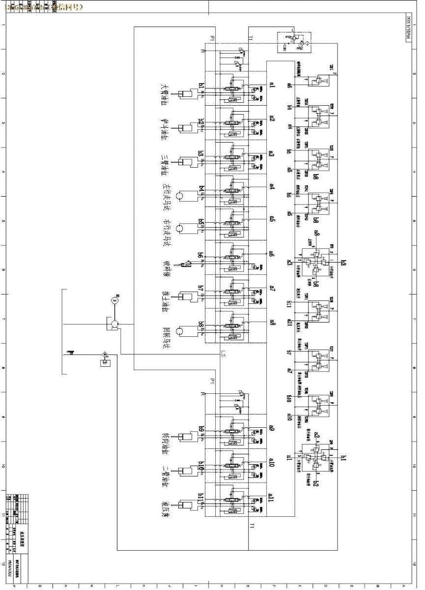 煤礦用液壓挖掘機液壓系統原理圖