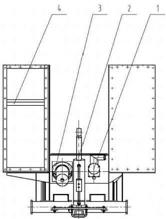 扒渣機后側示意圖