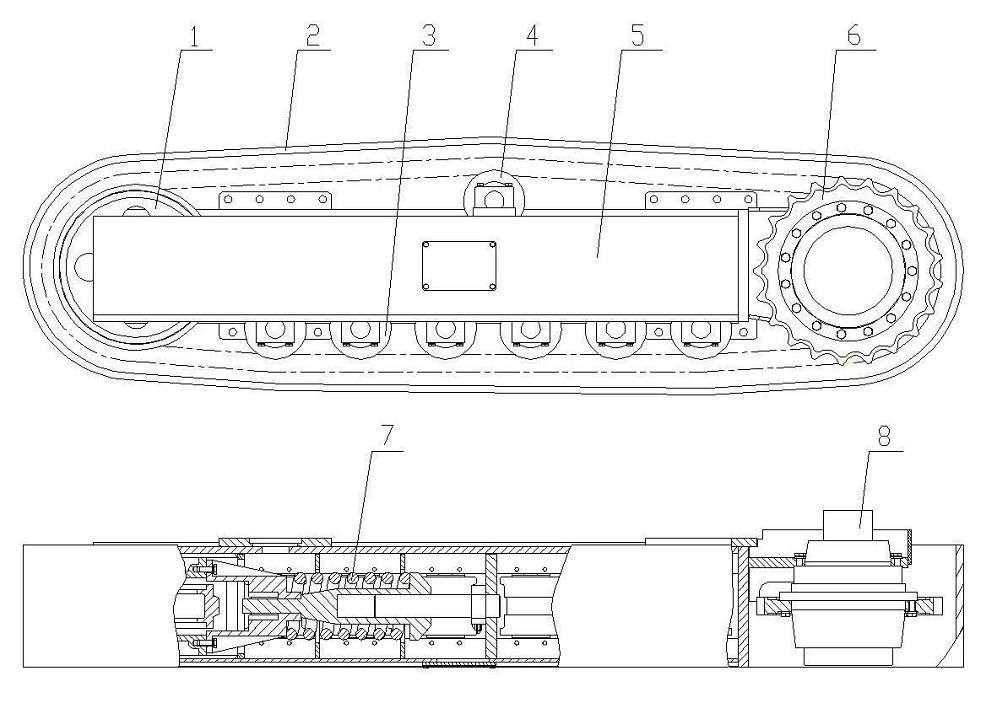 煤礦用巷道修復機底盤結構